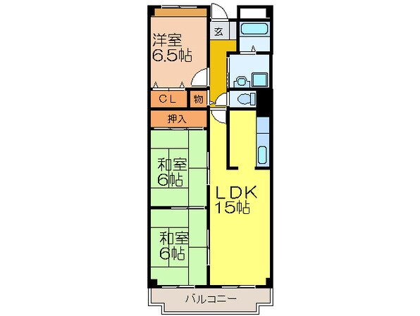 ルノン茨木Ⅰの物件間取画像